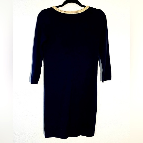 Lilly Pulitzer Delvin Sweater Shift Dress Navy Blue Size XS - Picture 2 of 6